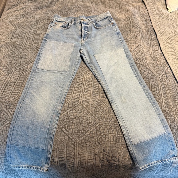 B Sides Patchwork Straight Leg Ankle Jean. Size 27 - Picture 13 of 17